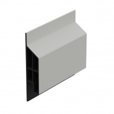 HEERING TRIM/KRAAL SIERLIJST MODERN - WIT - CLASSIC (MET HOUTNERF) L= 600CM