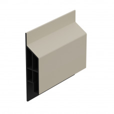 HEERING TRIM/KRAAL SIERLIJST MODERN - CREME - CLASSIC (MET HOUTNERF) L= 600CM