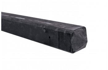 GECOATE BETONPAAL HOEK ANTRACIET GLAD DIAMANTKOP 10 X10 X 280 CM