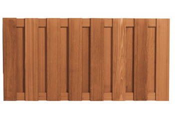 GESCHAAFDE 15-PLANKS BANGKIRAI SCHERM 90 X 180 CM
