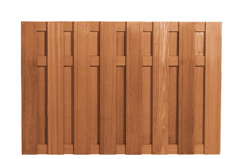 GESCHAAFDE 15-PLANKS BANGKIRAI SCHERM 120 X 180 CM