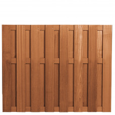 GESCHAAFD 15-PLANKS BANGKIRAI RECHT SCHERM 150 X 180 CM