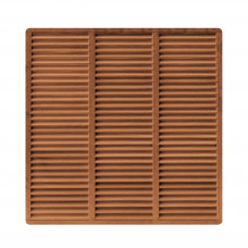 GESCHAAFDE 15-PLANKS BANGKIRAI SCHERM 180 X 180 CM