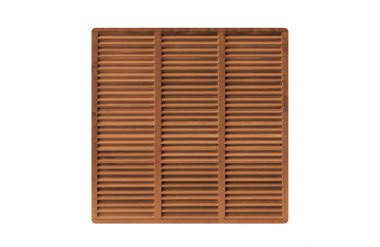 GESCHAAFDE 15-PLANKS BANGKIRAI SCHERM 180 X 180 CM