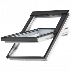 VELUX TUIMELVENSTER KUNSTSTOF WIT GELAKT 3-LAAGS BASIS GGU MK04 0068