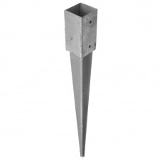 PAALHOUDER MET PUNT 151 X151 X 900 MM TH.VERZ (2,5 MM STAALDIKTE)