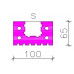 BAKSTEENLATEI 100X60MM VOORGESPANNEN 120 CM