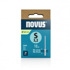 NOVUS BLINDKLINKNAGEL S 3 X 12 STAAL 30ST.