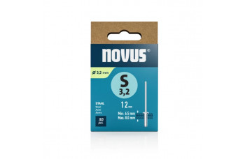 NOVUS BLINDKLINKNAGEL S 3 X 12 STAAL 30ST.