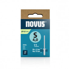 NOVUS BLINDKLINKNAGEL S 4 X 12 STAAL 30ST.