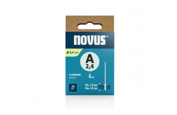 NOVUS BLINDKLINKNAGEL A 2,4 X 6 ALUMINIUM 30ST.