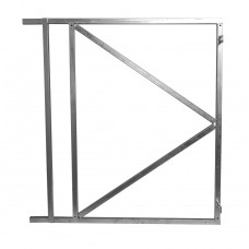 UITSCHUIFBAAR POORTFRAME VERZINKT BREEDTE 115 TOT 165 CM HOOGTE 120 CM 2 OPHANG PUNTEN