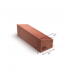 MERANTI GLASLAT C1 17 X 19 MM KOMO F/J 60 MU WIT GEGROND 490 CM
