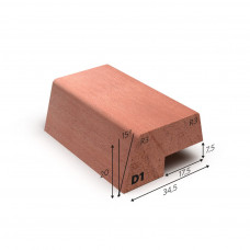 MERANTI GLASLAT D1 17 X 15 MM KOMO F/J 60 MU WIT GEGROND 490 CM