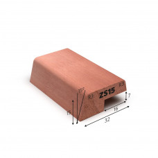 MERANTI GLASLAT OPDEK ZS15 15 X 32 MM SPONNING 7 MM KOMO F/J 60 MU WIT GEGROND 490 CM