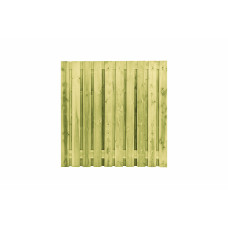 GESCHAAFDE 21-PLANKS GRENEN RECHT SCHERM 180 X 180 CM