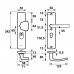 AXA CURVE VEILIGHEIDSBESLAG S-KNOP PC55 ANTI-KERNTREK 6665-51-11/BL55