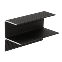 RANDAFWERKINGPROFIEL INW. 28MM TWINSON ZWART L= 6000 MM