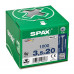 SPAX SPAANPLAATSCHROEF 3,5X20 MM VOLDRAAD VZ PK TORX T20 DOOS 1000 ST.