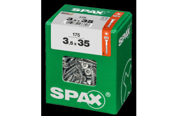 SPAX SPAANPLAATSCHROEF 3,5X35 MM DEELDRAAD VZ PK TORX T20 DOOS 175 ST.