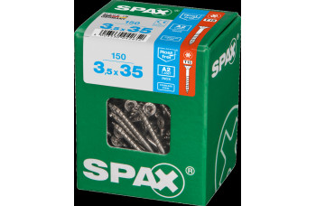 SPAX SPAANPLAATSCHROEF 3,5X35 MM DEELDR RVS PK TORX T15 DOOS 150 ST.