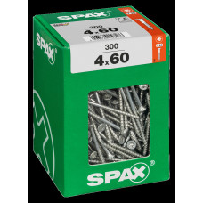 SPAX SPAANPLAATSCHROEF 4X60 MM DEELDRAAD VZ PK TORX T20 DOOS 300 ST.