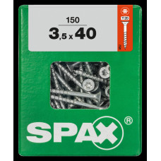 SPAX SPAANPLAATSCHROEF 3,5X40 MM DEELDRAAD VZ PK TORX T20 DOOS 150 ST.