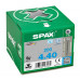 SPAX SPAANPLAATSCHROEF 4,0X40 MM VOLDR RVS LENSK TORX T20 DOOS 200 ST.