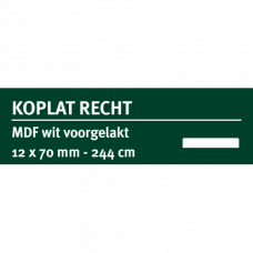 V313 MDF KOPLAT E (RECHT) 12 X 70 MM WIT GEGROND 488 CM