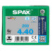 SPAX SPAANPLAATSCHROEF RVS TORX 4.0 X 40 (200 ST.)