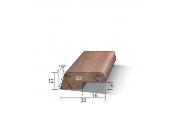 MERANTI GLASLAT G2 12-32 MM GEVINGERLAST 80 MU WIT GEGR. 460 CM