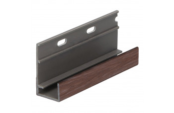 KERALIT OMRANDINGPROFIEL MET ONTWATERING BRUIN EIKEN MODERN 400 CM (28094240)