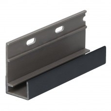 KERALIT OMRANDINGPROFIEL MET ONTWATERING ZWARTGRIJS CLASSIC RAL 7021 400 CM (28091840)