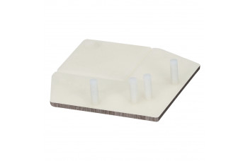 KERALIT EINDKAP VOOR UITWENDIG RECHT HOEKPROFIEL 46 X 46 MM TAUPE EIKEN MODERN (28224901)