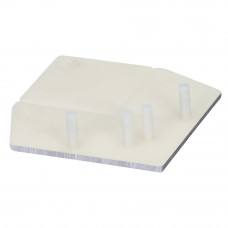 KERALIT EINDKAP VOOR UITWENDIG RECHT HOEKPROFIEL 46 X 46 MM WIT EIKEN MODERN (28224601)