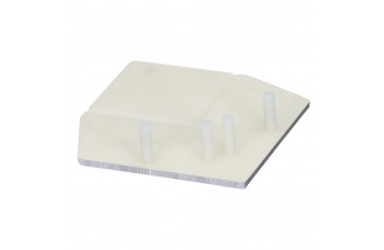 KERALIT EINDKAP VOOR UITWENDIG RECHT HOEKPROFIEL 46 X 46 MM WIT EIKEN MODERN (28224601)