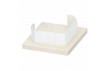 KERALIT EINDKAP VOOR UITWENDIG HOEKPROFIEL 32 X 32 MM CREME CLASSIC RAL 9001