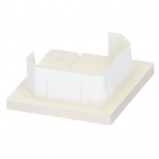KERALIT EINDKAP VOOR UITWENDIG HOEKPROFIEL 32 X 32 MM SNOWWHITE PURE RAL 9016 MAT (28298201)
