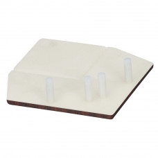 KERALIT EINDKAP VOOR UITWENDIG RECHT HOEKPROFIEL 46 X 46 MM MAHONIE CLASSIC (28222601)