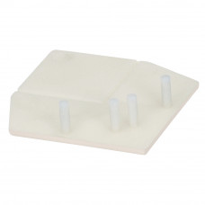 KERALIT EINDKAP VOOR UITWENDIG RECHT HOEKPROFIEL 46 X 46 MM CREME CLASSIC RAL 9001 (28226501)