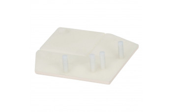 KERALIT EINDKAP VOOR UITWENDIG RECHT HOEKPROFIEL 46 X 46 MM CREME CLASSIC RAL 9001 (28226501)