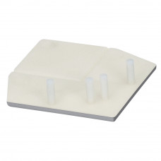 KERALIT EINDKAP VOOR UITWENDIG RECHT HOEKPROFIEL 46 X 46 MM GRIJS CLASSIC RAL 7001 (28220401)