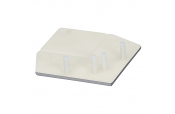 KERALIT EINDKAP VOOR UITWENDIG RECHT HOEKPROFIEL 46 X 46 MM GRIJS CLASSIC RAL 7001 (28220401)