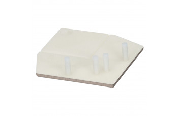 KERALIT EINDKAP VOOR UITWENDIG RECHT HOEKPROFIEL 46 X 46 MM VERGRIJSD CEDER CLASSIC (28228101)