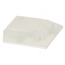 KERALIT EINDKAP VOOR UITWENDIG RECHT HOEKPROFIEL 46 X 46 MM WIT CLASSIC RAL 9016 (28225001)