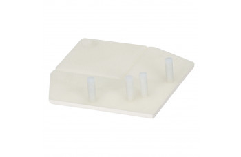 KERALIT EINDKAP VOOR UITWENDIG RECHT HOEKPROFIEL 46 X 46 MM WIT CLASSIC RAL 9016 (28225001)