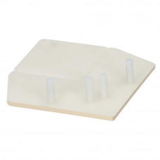 KERALIT EINDKAP VOOR UITWENDIG RECHT HOEKPROFIEL 46 X 46 MM LICHT IVOOR CLASSIC RAL 1015 (28220701)