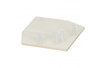 KERALIT EINDKAP VOOR UITWENDIG RECHT HOEKPROFIEL 46 X 46 MM LICHT IVOOR CLASSIC RAL 1015 (28220701)