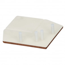 KERALIT EINDKAP VOOR UITWENDIG RECHT HOEKPROFIEL 46 X 46 MM BRUIN REDCEDER (28226301)