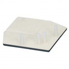 KERALIT EINDKAP VOOR UITWENDIG RECHT HOEKPROFIEL 46 X 46 MM MONUMENTENBLAUW CLASSIC RAL 5004 (28223101)